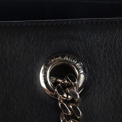 Saint Laurent Calfskin Classic Monogram Shopping Bag Black 10 of 10