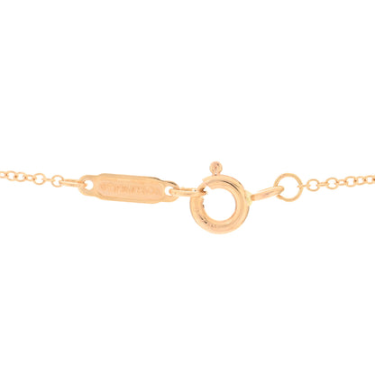 Tiffany 18K Rose Gold Ruby Atlas Pierced Key Pendant Necklace 3 of 5