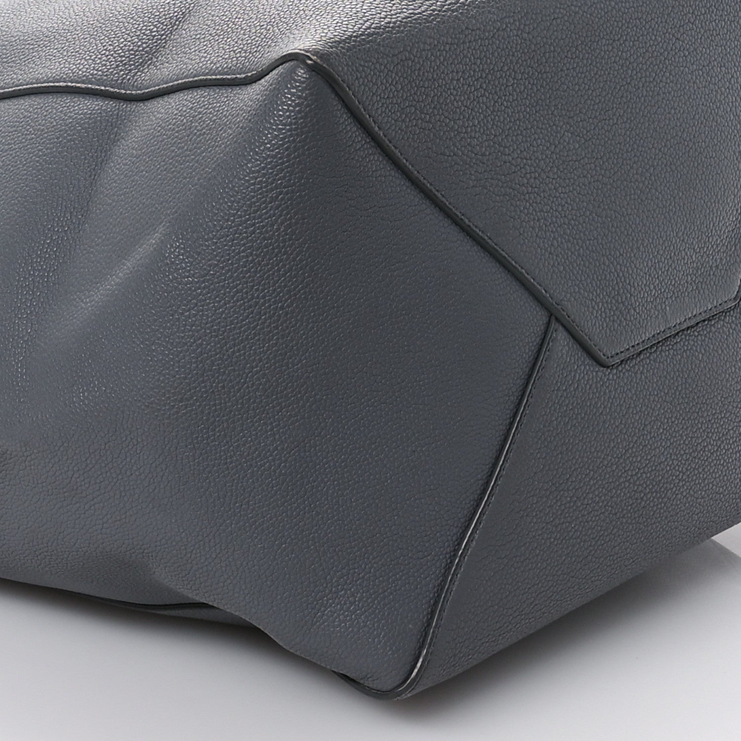 Celine Soft Grained Calfskin Small Belt Cabas Phantom Medium Grey 10 of 11