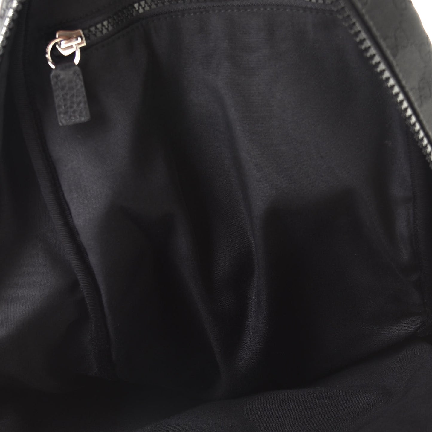 Nylon Monogram Slim Backpack Black