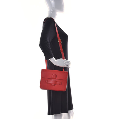 Celine Baby Grained Calfskin Medium Symmetrical Bag Vermillion 2 of 10