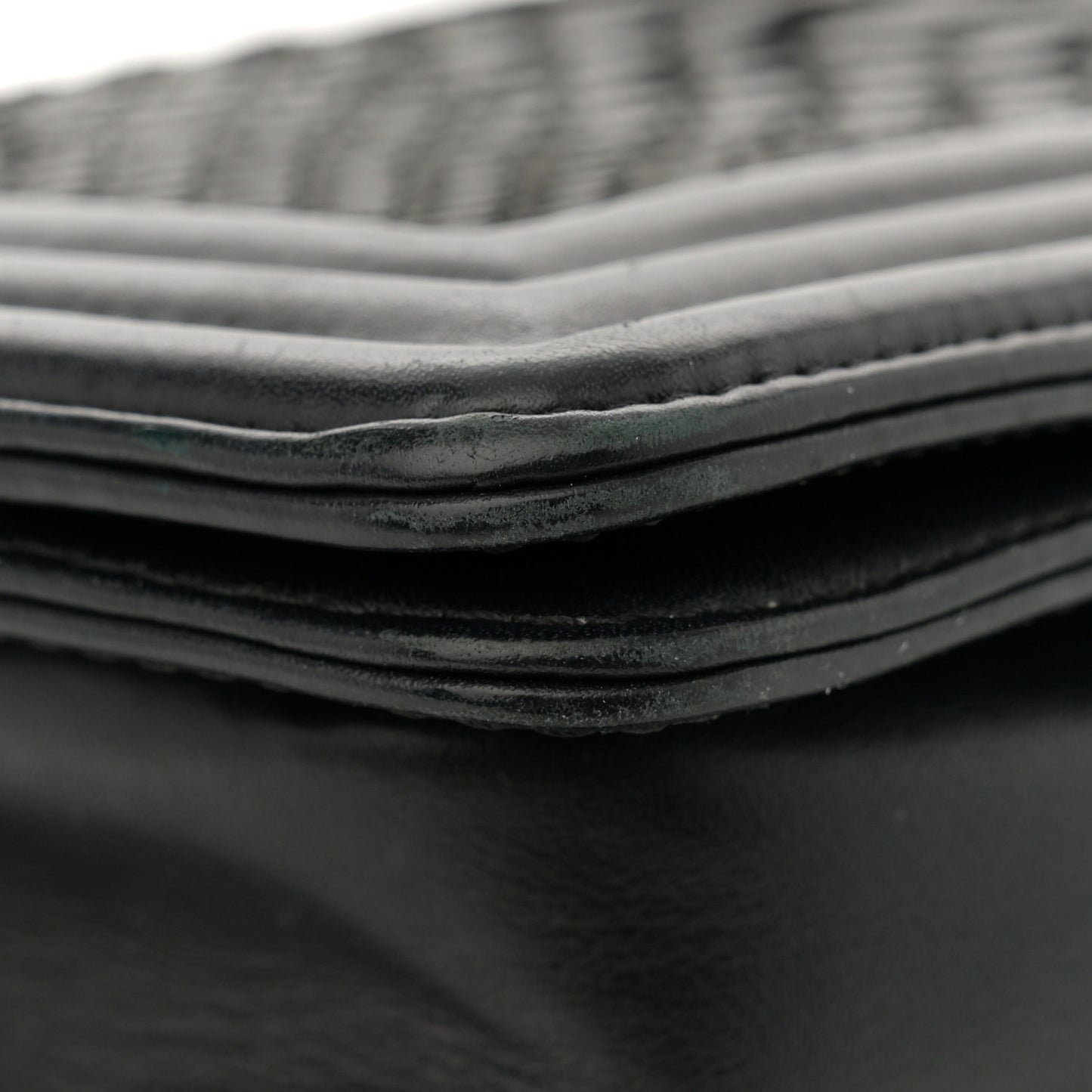 Snakeskin Medium Boy Flap Black