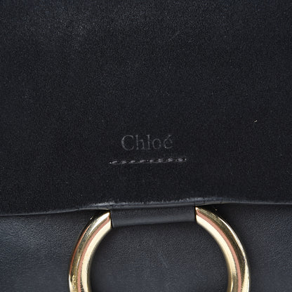 Chloe Suede Calfskin Small Faye Shoulder Bag Black 6 of 14