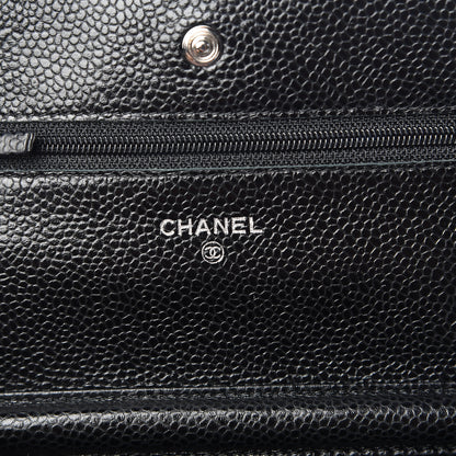 Chanel Caviar Quilted Wallet On Chain WOC Black 6 of 11