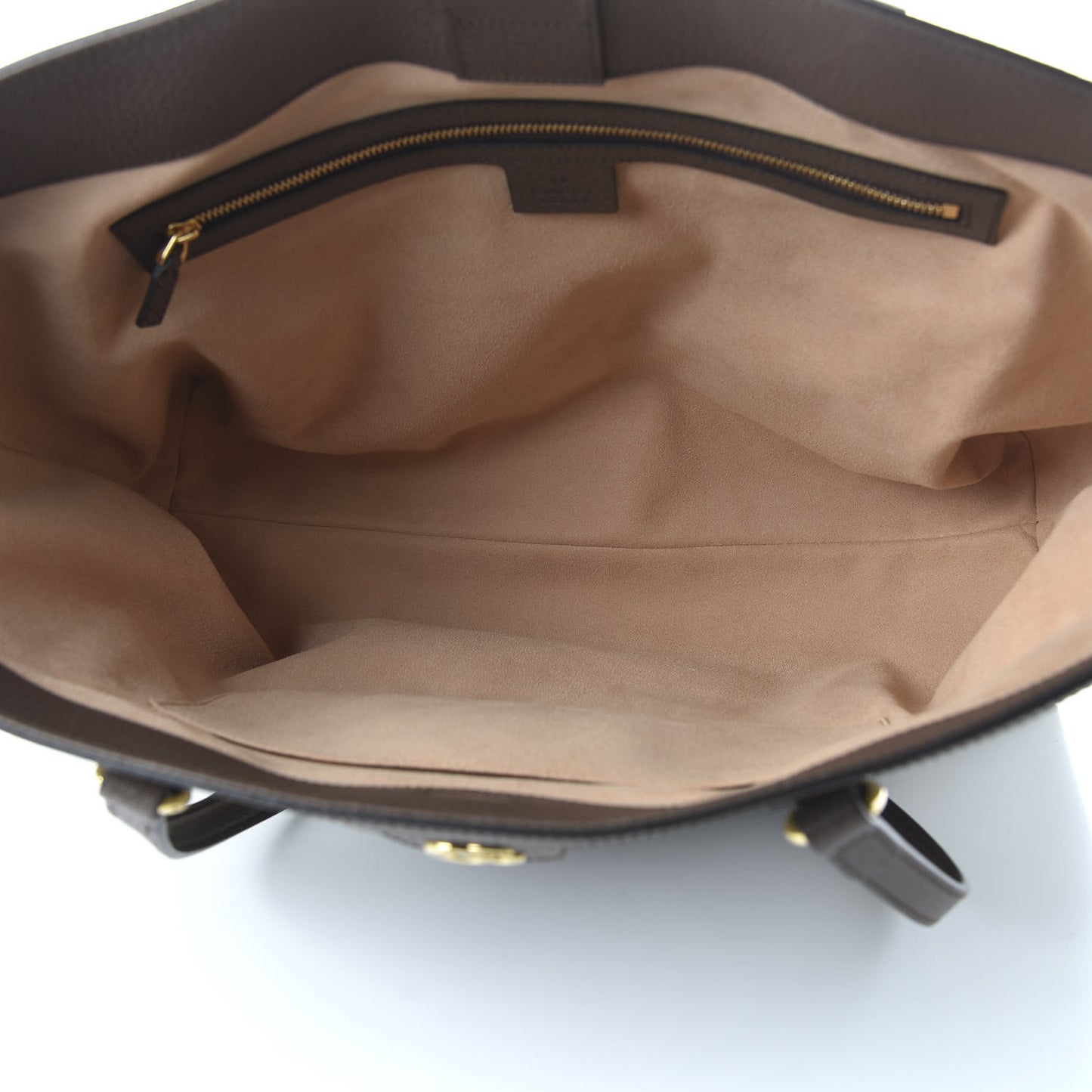 GG Supreme Monogram Medium Ophidia Shopping Tote Brown