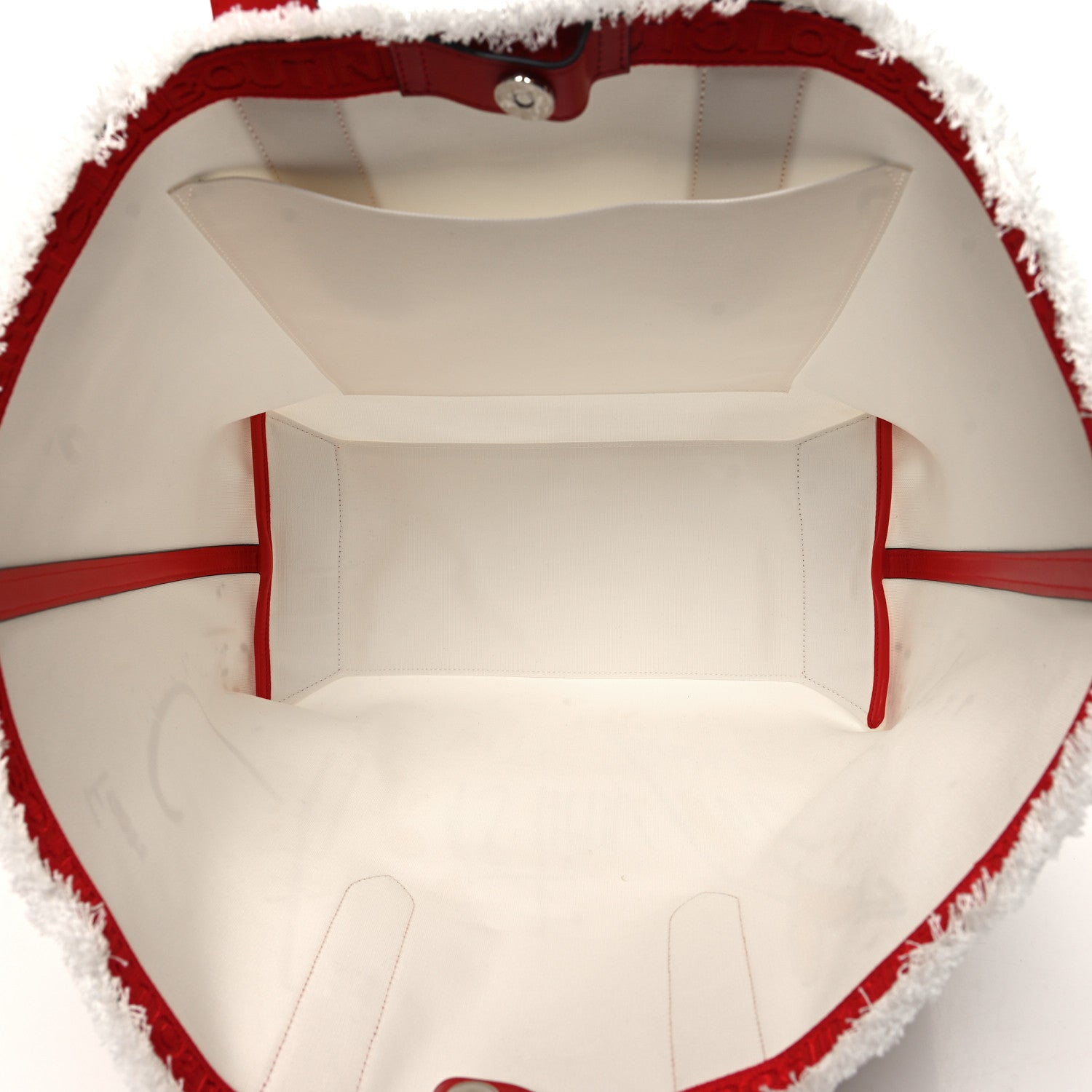 Christian Louboutin Canvas Frangibus Tote White Multicolor 5 of 10