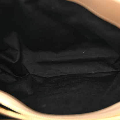 Saint Laurent Calfskin Y Quilted Monogram Medium Loulou Chain Satchel Dark Beige 5 of 17
