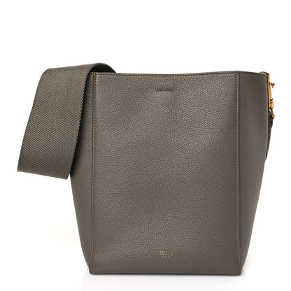 Celine Soft Grained Calfskin Small Sangle Bucket Bag Taupe 1 of 11