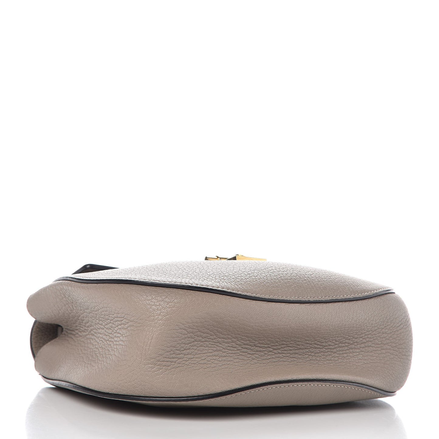 Grained Lambskin Drew Shoulder Bag Motty Grey