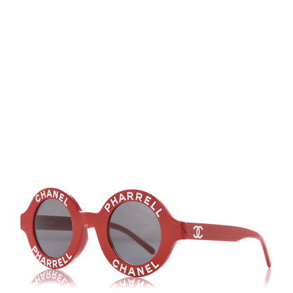 Chanel x Pharrell Williams Round 19mm Sunglasses Red 1 of 7