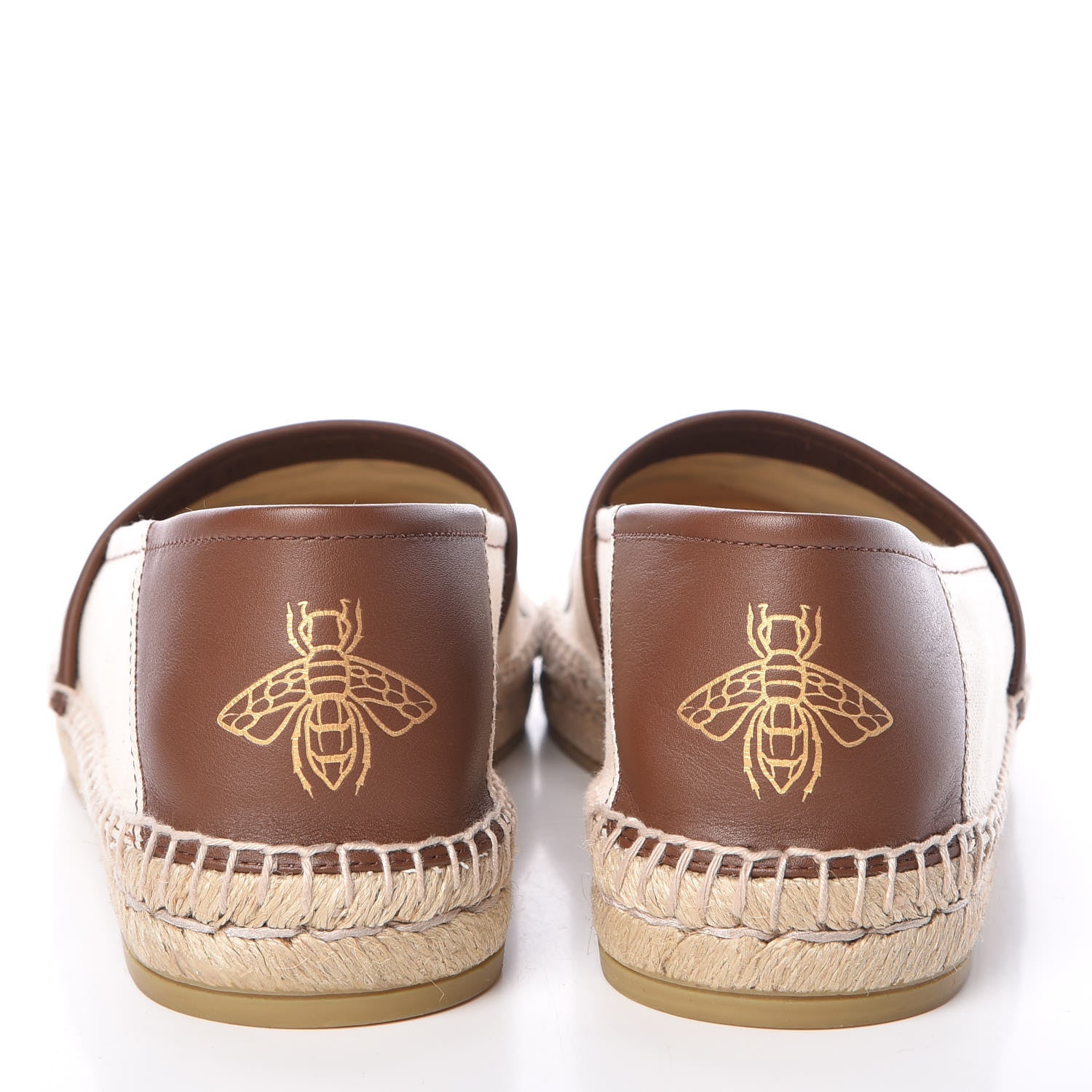 Gucci Canvas Miro Soft Calfskin Logo Mens Espadrilles 6 Greggio Cuir 13 of 15