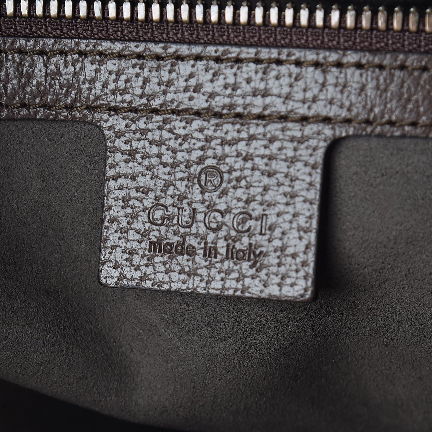 GG Supreme Monogram Web Animalier Bee Vertical Tote Brown