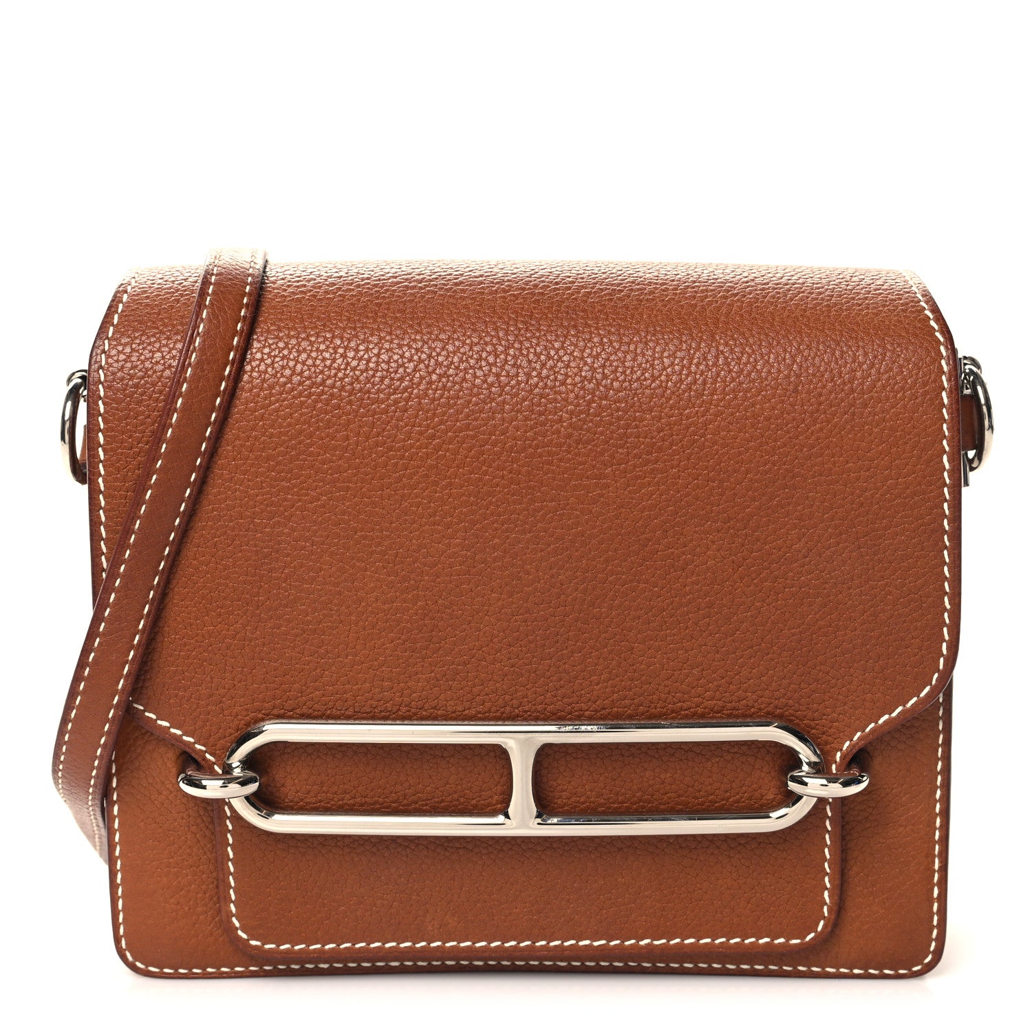 Hermes Barenia Faubourg Mini Sac Roulis Fauve 1 of 11