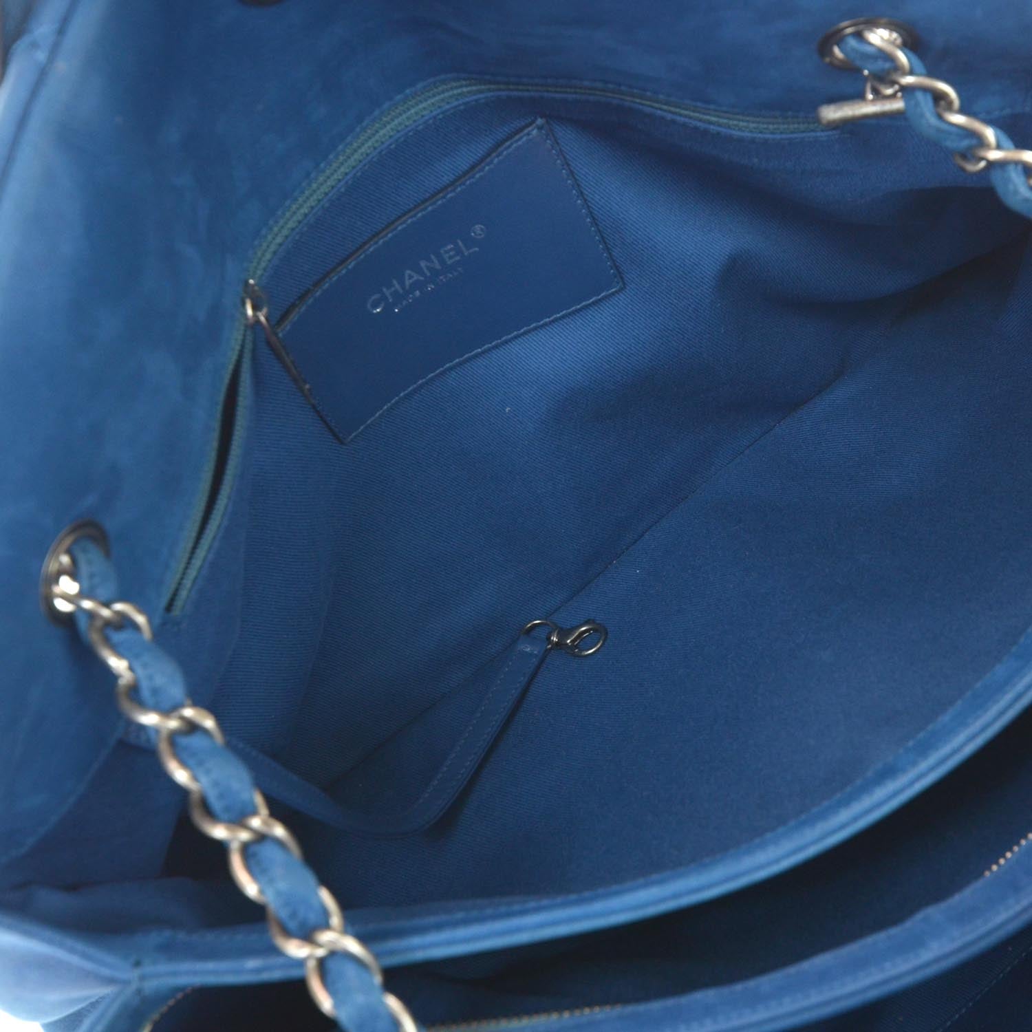 Chanel Calfskin Large Just Mademoiselle Blue 18 of 21