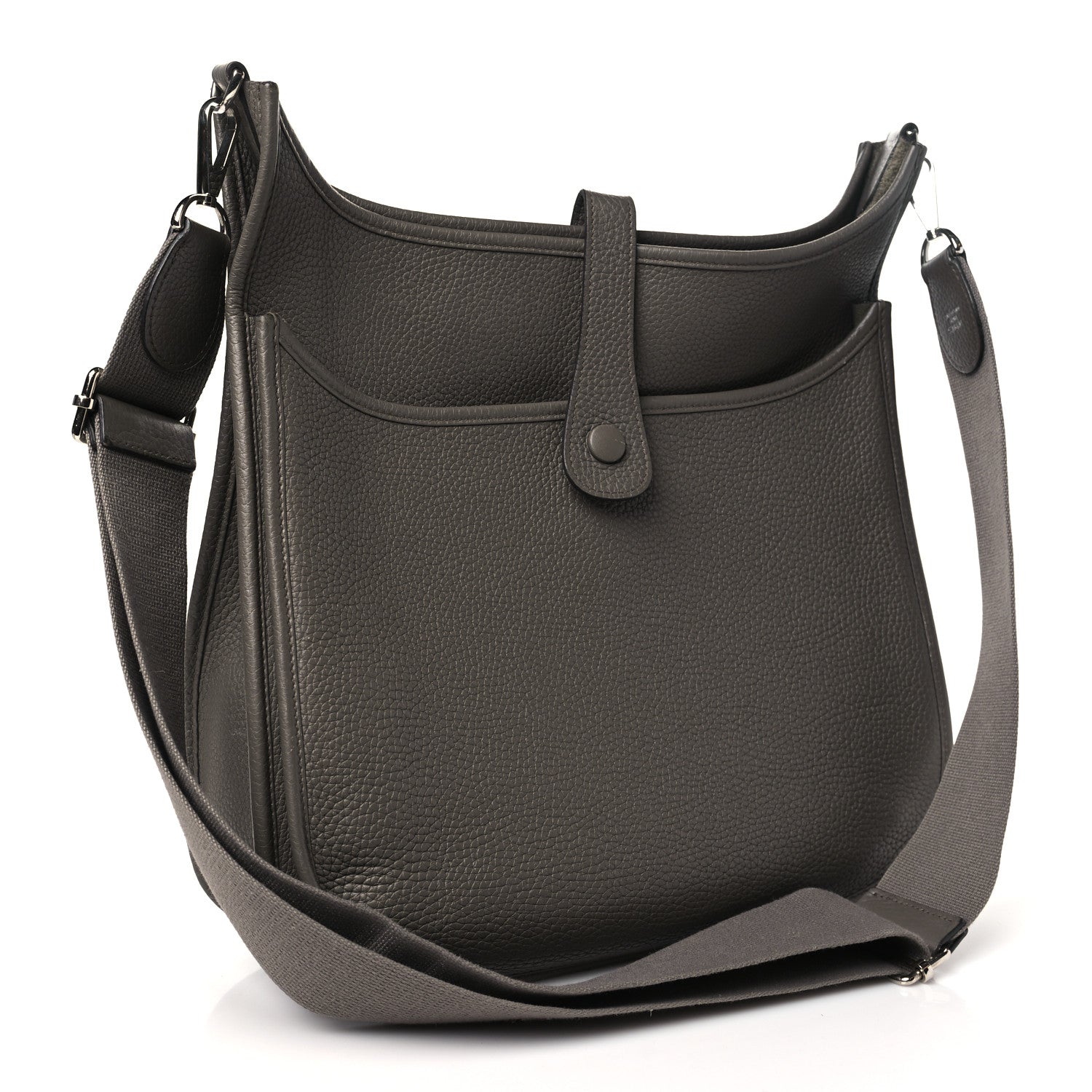 Hermes Taurillon Clemence Evelyne III GM Etoupe 3 of 11