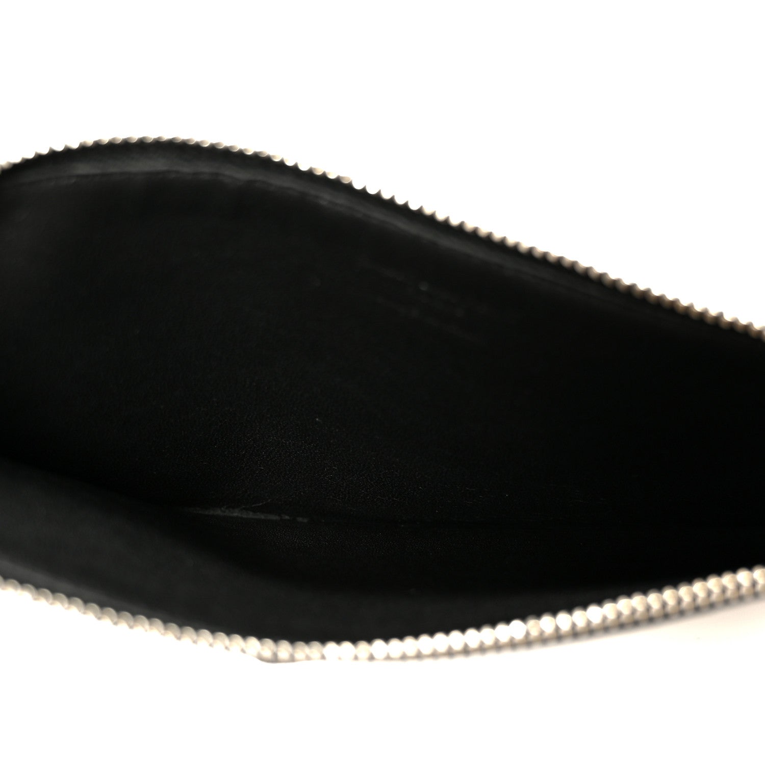 Saint Laurent Grained Calfskin Zip Pouch Tech Card Holder Black 5 of 8