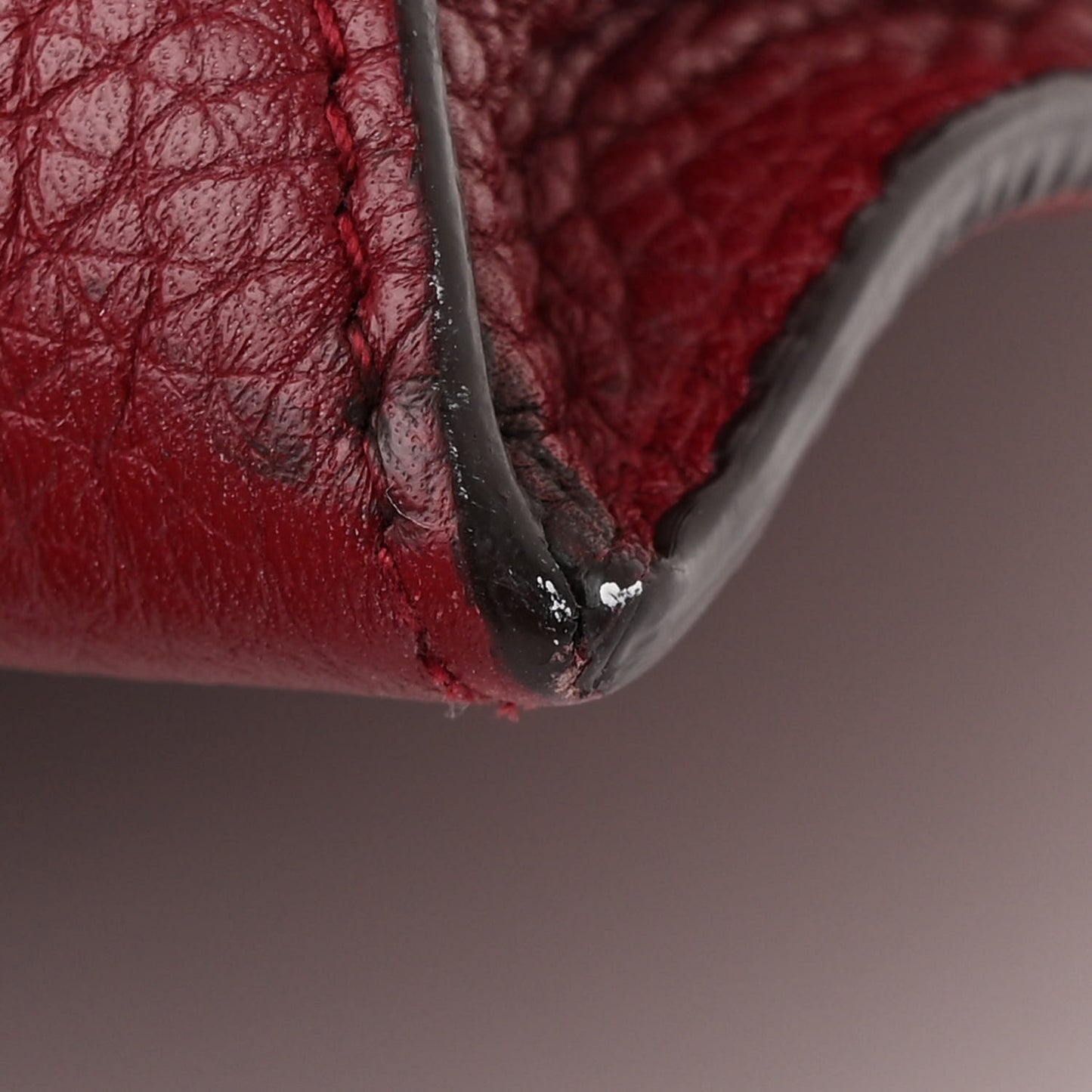 Pebbled Calfskin Large Alix Padlock Zip Hobo Bag Cranberry