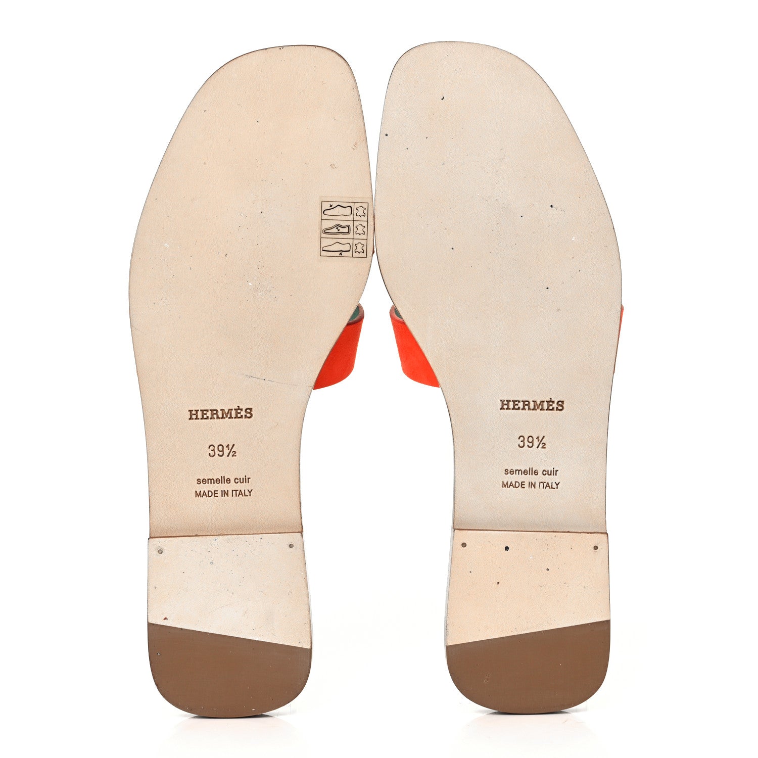 Hermes Suede Goatskin Oran Sandals 39.5 Rose Sorbet 6 of 9