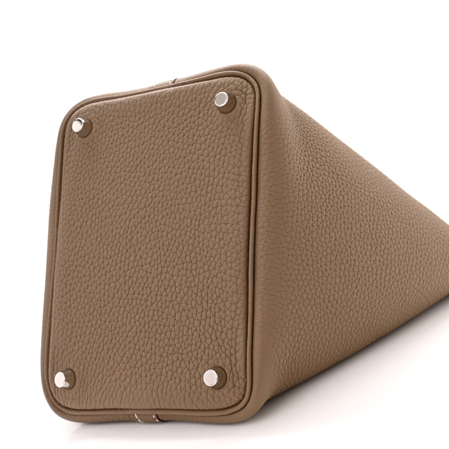 Hermes Taurillon Clemence Picotin Lock 18 PM Etoupe 10 of 11