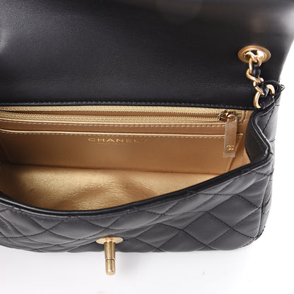 Chanel Lambskin Quilted Mini Rectangular Pearl Crush Flap Black 4 of 8