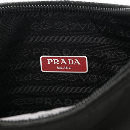 Prada Tessuto Nylon Saffiano Lunar New Year Mini Re-Edition 2000 Bag Black Fuoco 6 of 13