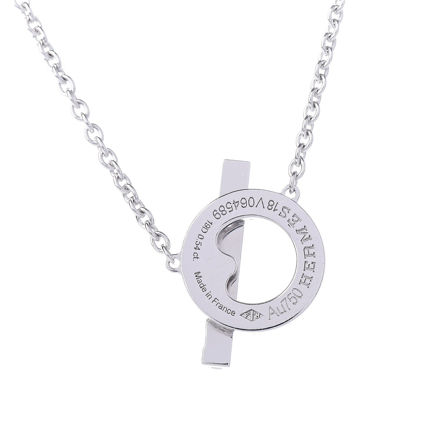 18K White Gold Diamond Finesse Pendant Necklace
