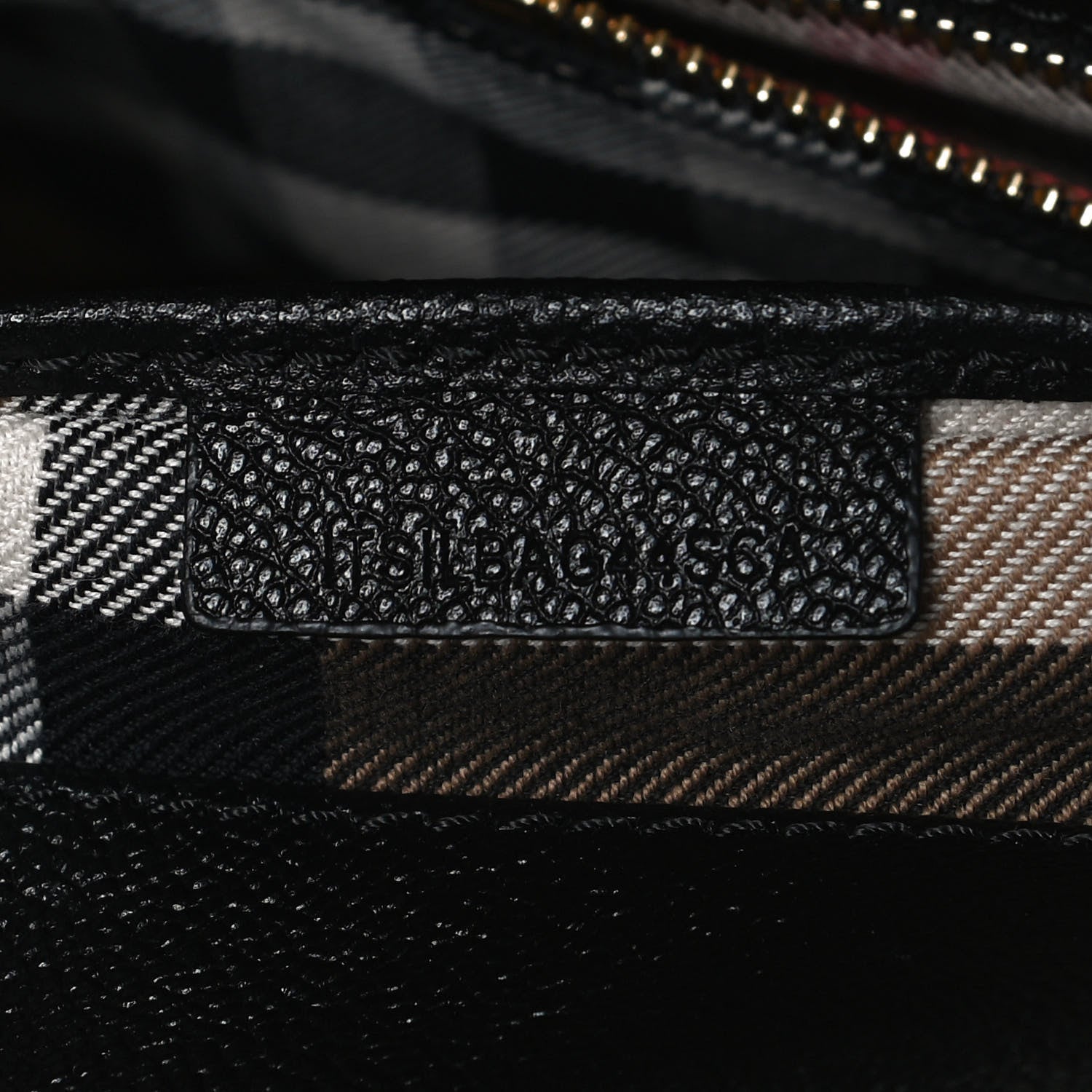 Burberry Soft Grain Calfskin Medium Buckle Tote Black 10 of 15