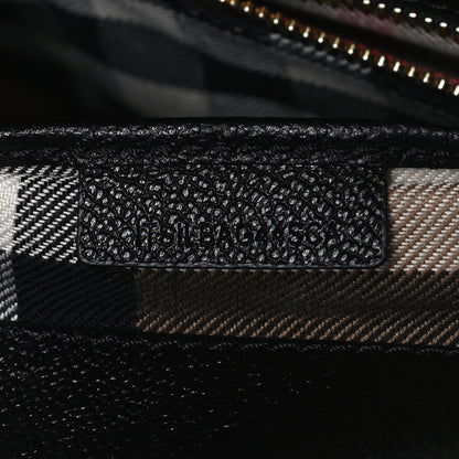 Burberry Soft Grain Calfskin Medium Buckle Tote Black 10 of 15