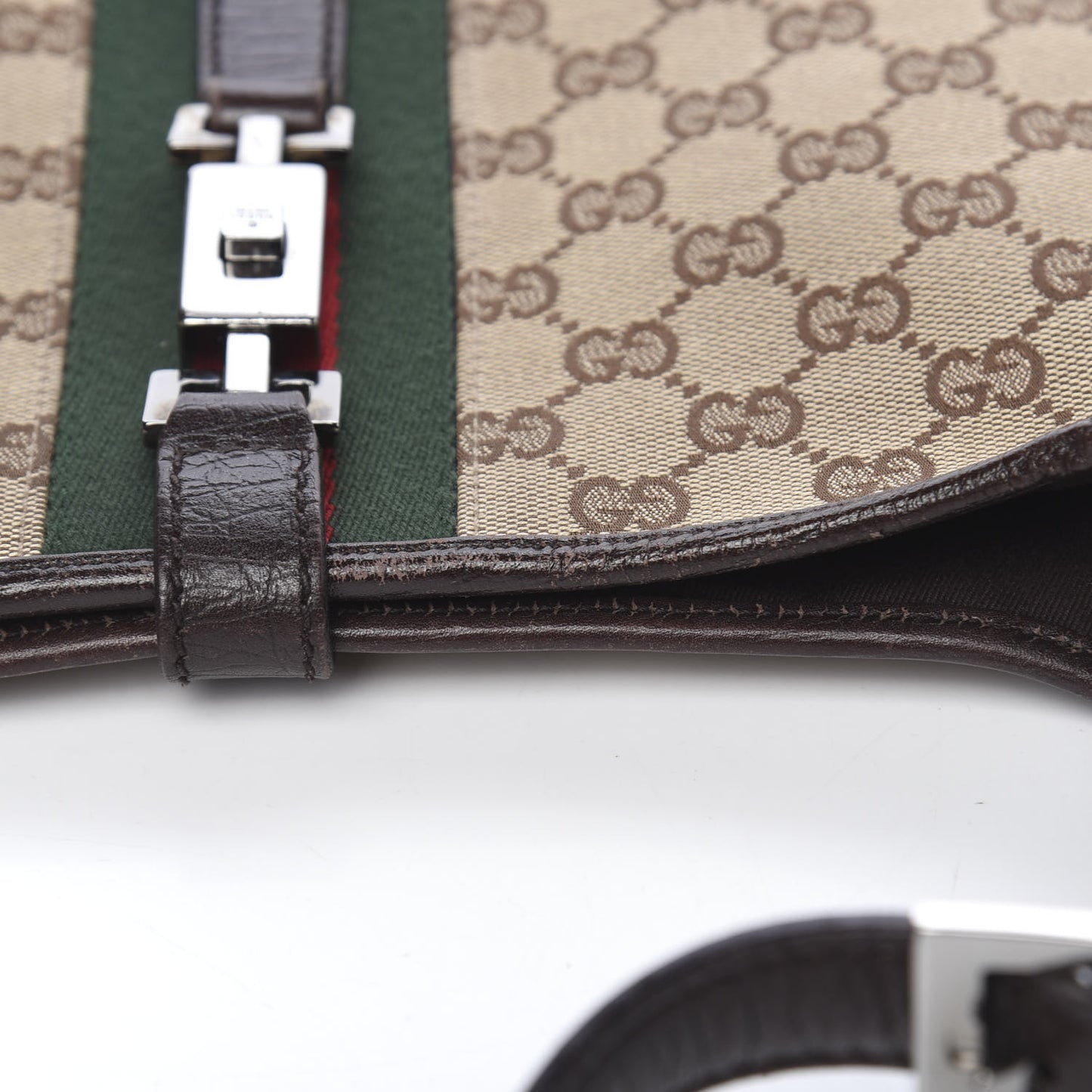 Monogram Web Jackie O Hobo Dark Brown