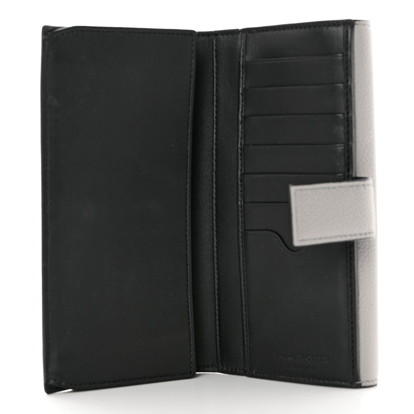 Calfskin Skull Continental Wallet Grey