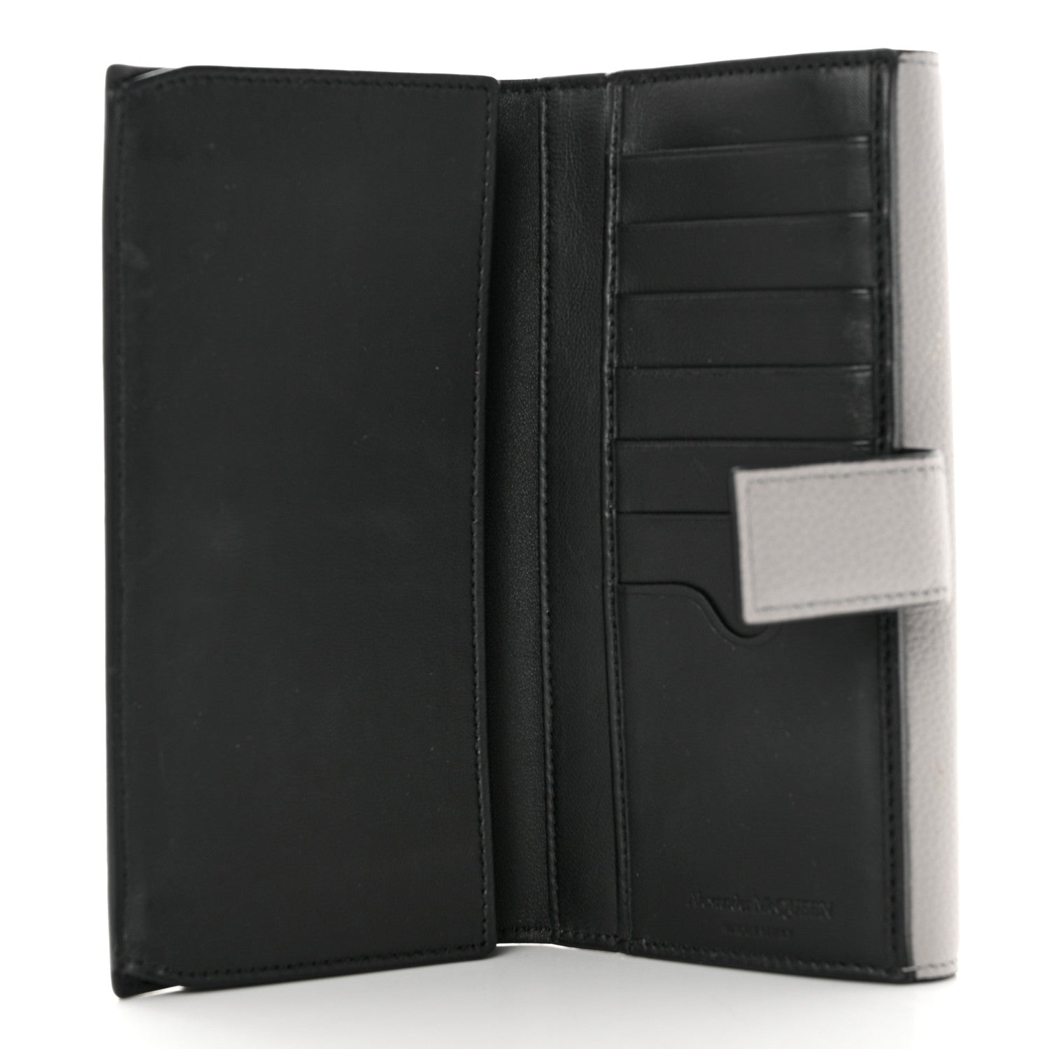 Alexander McQueen Calfskin Skull Continental Wallet Grey 5 of 10