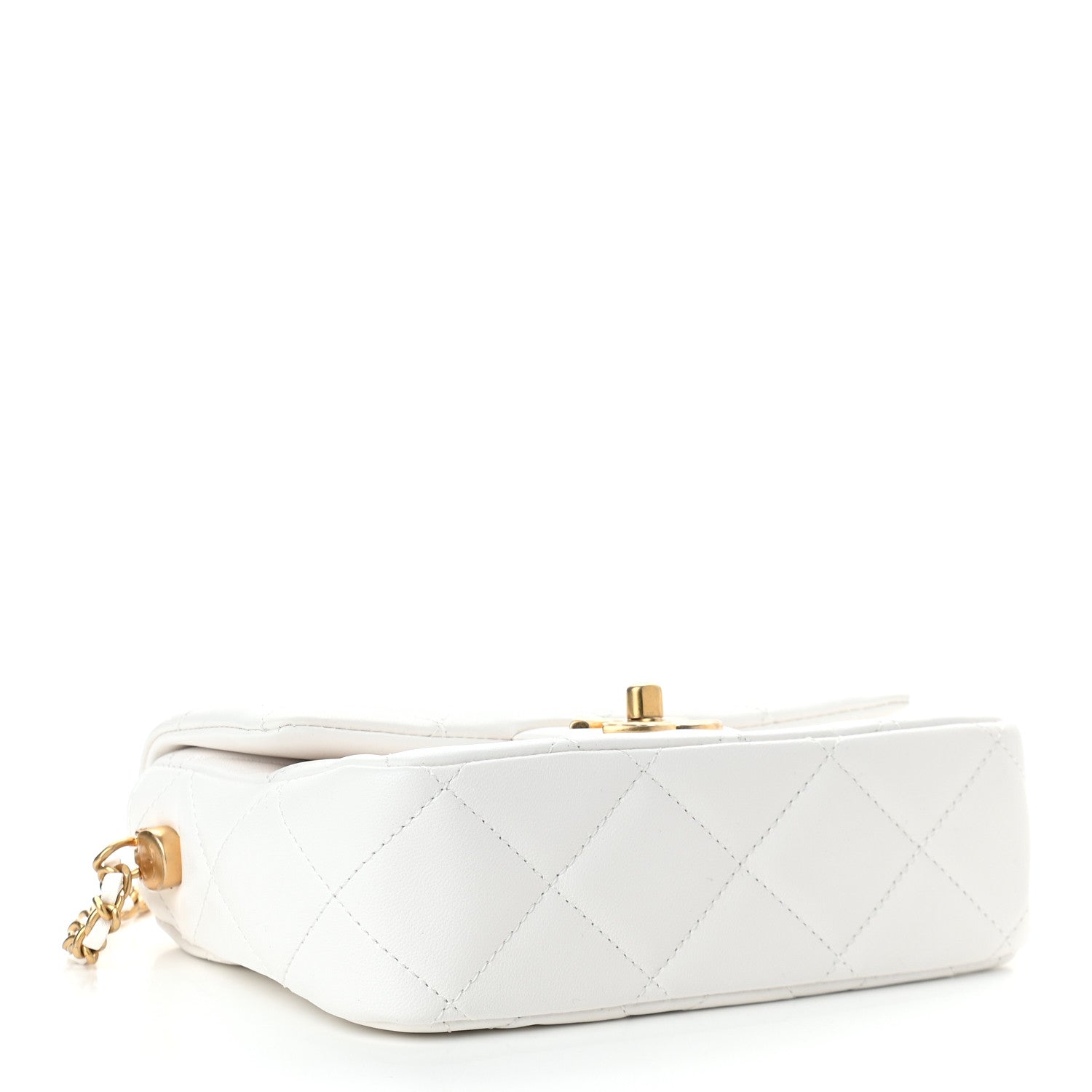 Chanel Lambskin Quilted Mini My Perfect Flap White 4 of 9