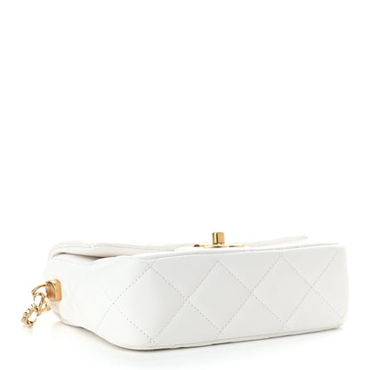 Chanel Lambskin Quilted Mini My Perfect Flap White 4 of 9