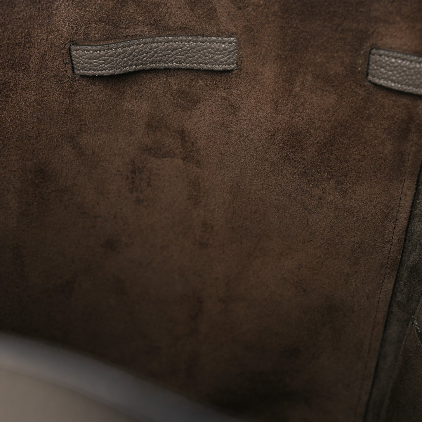 Soft Grained Calfskin Small Belt Cabas Phantom Taupe