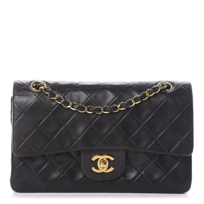 Chanel Lambskin Quilted Small Double Flap Black 1 of 9