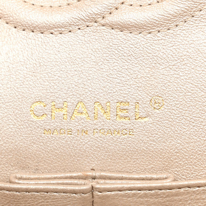 Chanel Pearly Caviar Quilted Medium Double Flap Light Beige 6 of 17