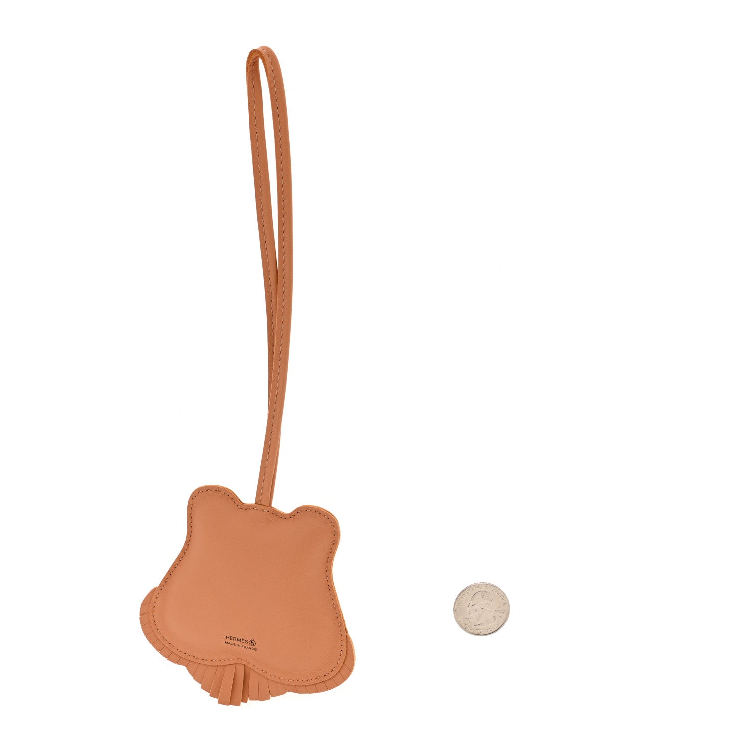 Hermes Lambskin Silk Petit H Tiger Charm 2 of 4
