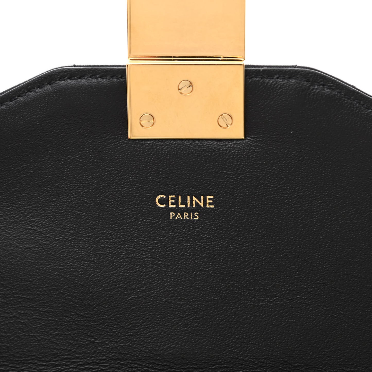 Calfskin Quilted Medium C Bag Black