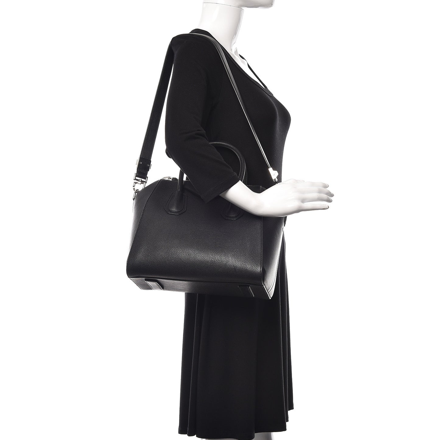 Sugar Goatskin Small Antigona Black