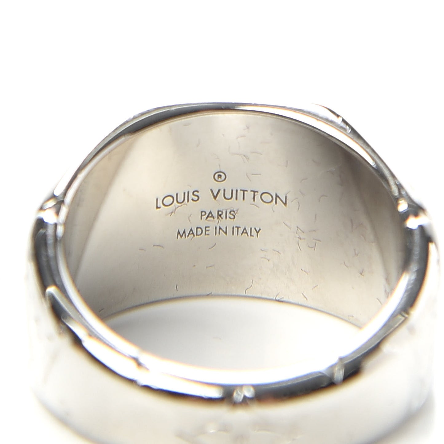 Monogram Signet Ring M Silver