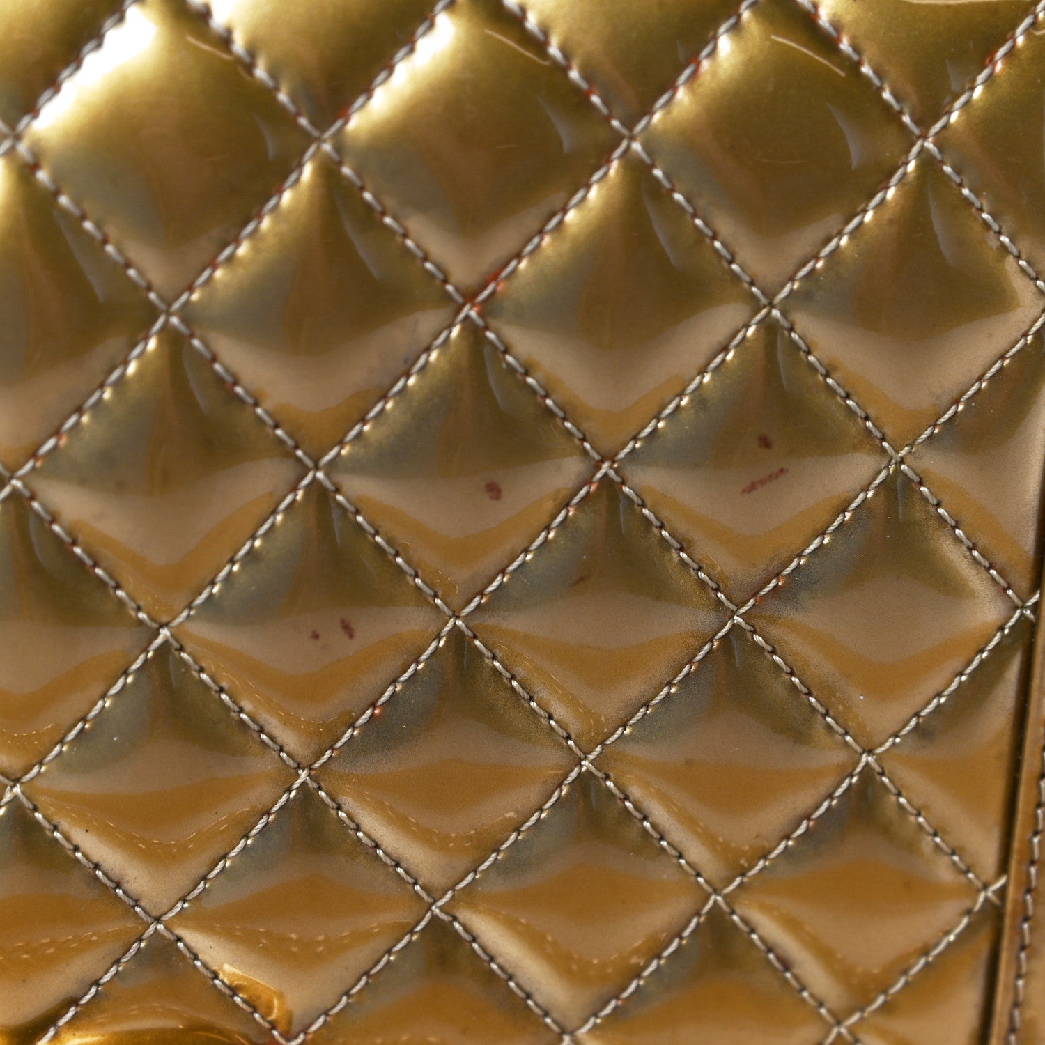 Chanel Metallic Patent Calfskin Quilted Medium Boy Flap Gold 22 of 26