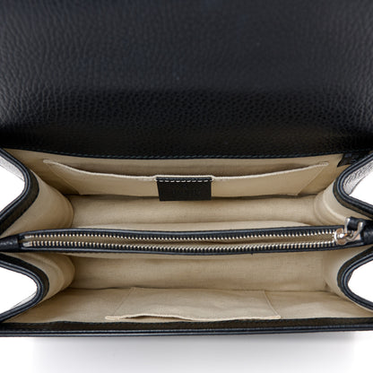 Gucci Dollar Calfskin Crystal Web Medium Dionysus Bamboo Top Handle Bag Black Black Diamond 4 of 11
