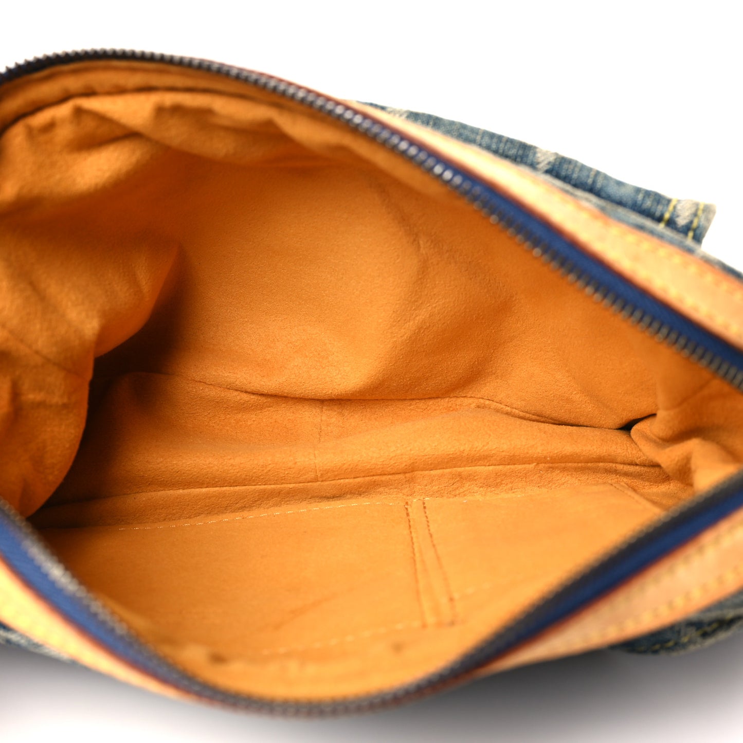 Monogram Denim Bum Bag Blue