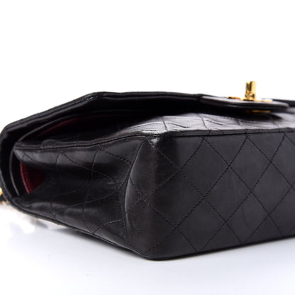 Chanel Lambskin Quilted Medium Double Flap Black 8 of 10