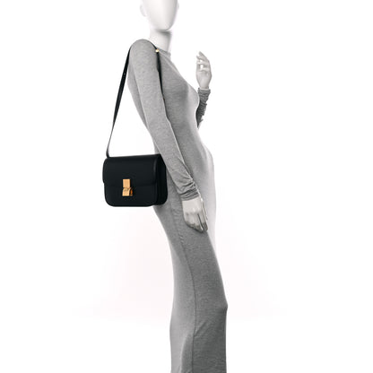 Celine Box Calfskin Medium Classic Box Flap Bag Black 2 of 11