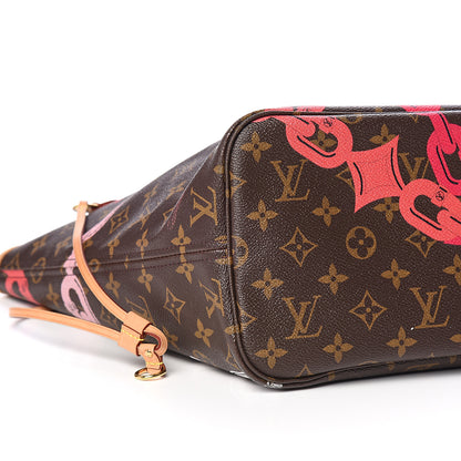 Louis Vuitton Monogram Bay Neverfull MM Rose Ballerine Poppy 7 of 9