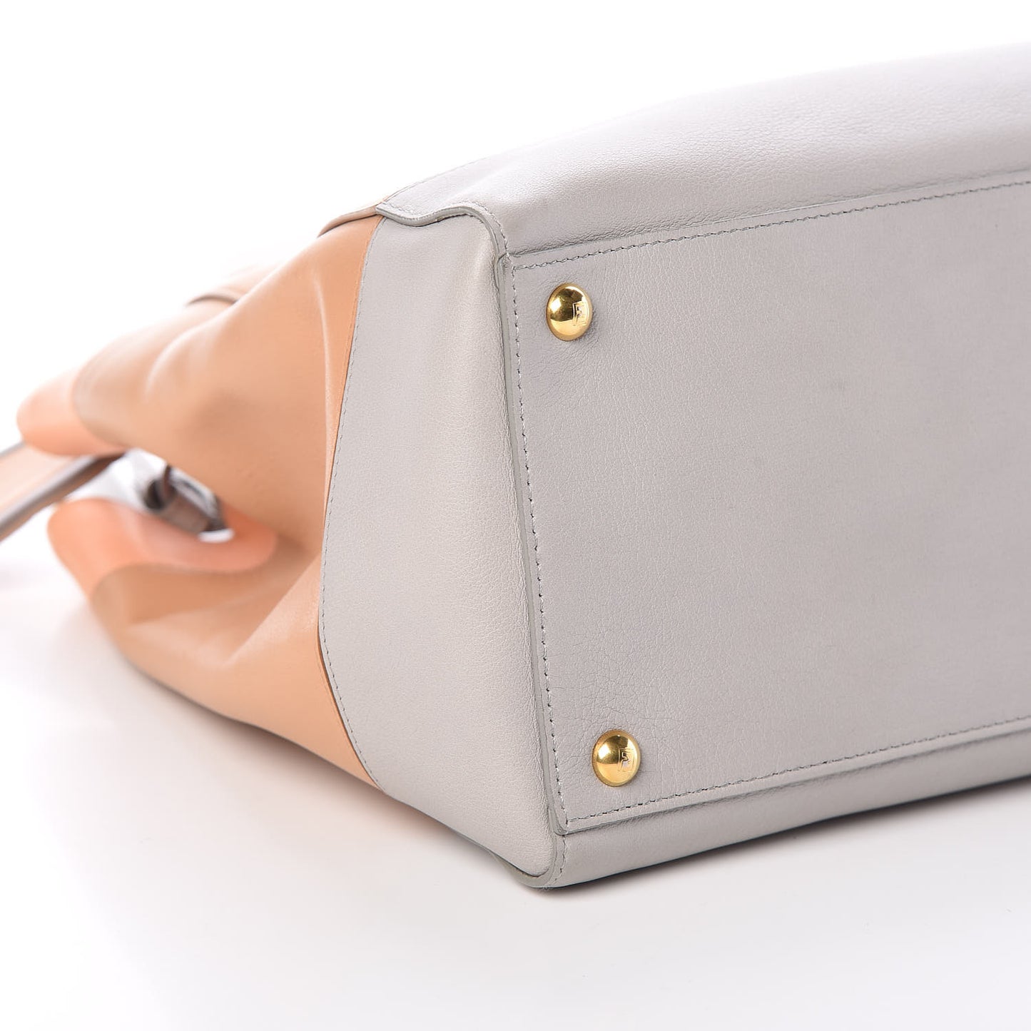 Calfskin Colorblock Regular 2Jours Tote Multicolor