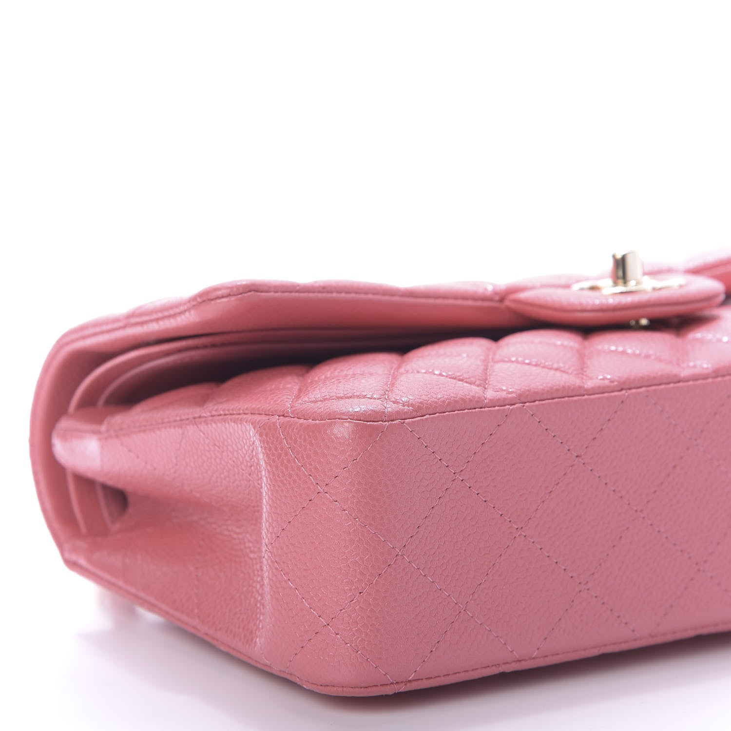 Chanel Caviar Quilted Medium Double Flap Pink 6 of 10
