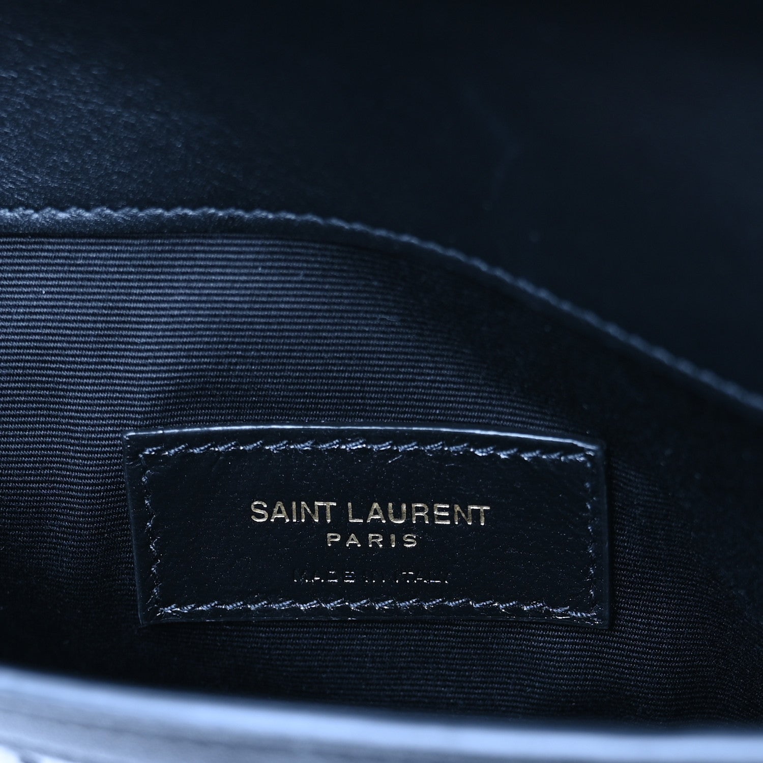 Saint Laurent Canvas Striped Uptown Pouch Beige Black 6 of 8