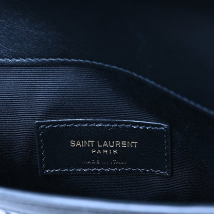 Saint Laurent Canvas Striped Uptown Pouch Beige Black 6 of 8